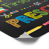 Poster Panneau Premier Jour de Maternelle, Panneau Tablea (Coin)