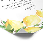 Poster Panneau principal Squeeze Lemon Mimosa Bar Boisson (Coin)