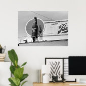 Poster Panneau publicitaire de la bière, 1940 (Bureau à domicile)