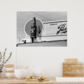 Poster Panneau publicitaire de la bière, 1940 (Cuisine)