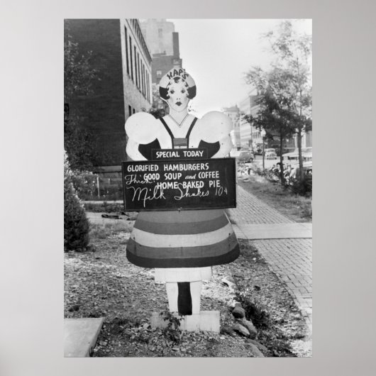 Poster Panneau publicitaire des hamburgers glorifiés - 19 (Devant)