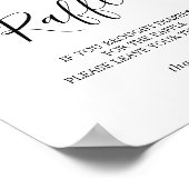 Poster Panneau rabat minimaliste Baby shower (Coin)