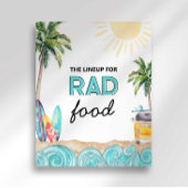 Poster Panneau Rad Food Party