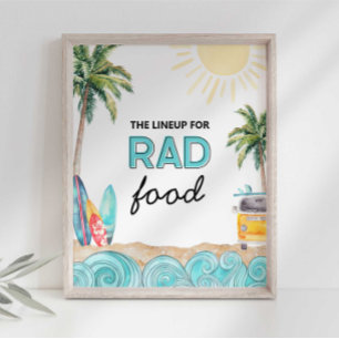 Poster Panneau Rad Food Party