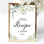 Poster Panneau Recette Fête des mariées verte<br><div class="desc">Panneau Recette Fête des mariées verte</div>