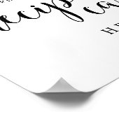 Poster Panneau Recette Rustique Mariage (Coin)