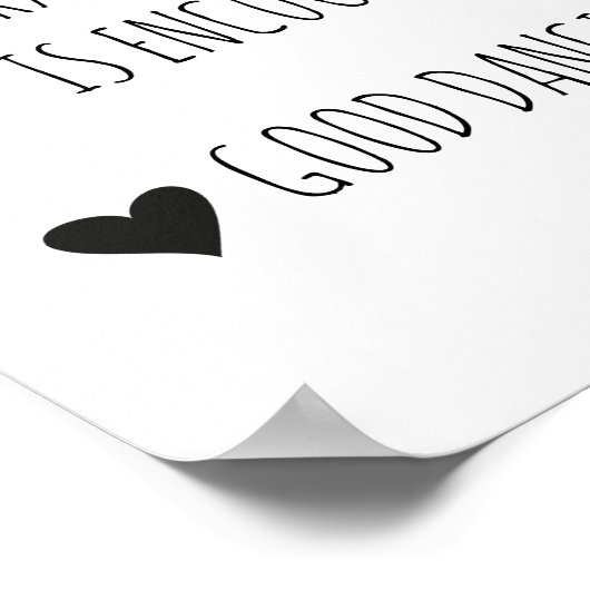 Poster Panneau Règles du plancher de danse | Décor mariag (Coin)