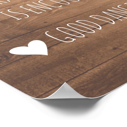 Poster Panneau Règles du plancher de danse | Symbole rust (Coin)