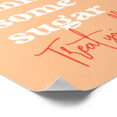 Poster Panneau Retro Super Gimme Certains Mariage de sucr (Coin)