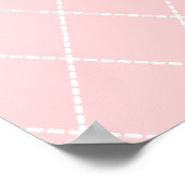 Poster Panneau rose Vintage customisé (Coin)