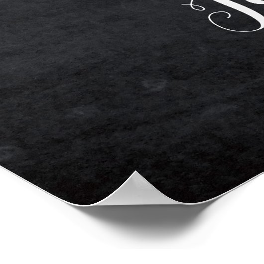 Poster Panneau rouge mariage de Noël (Coin)