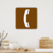 Poster Panneau routier (Cuisine)