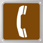 Poster Panneau routier (Devant)