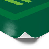 Poster Panneau routier d'Irlande (Coin)