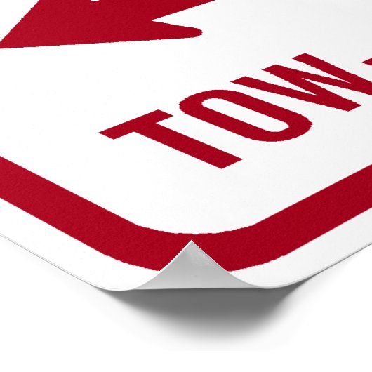 Poster Panneau routier M-F 8-5 (Coin)