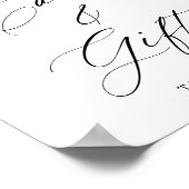 Poster Panneau Rustique Automne Floral Mariages Cartes et (Coin)