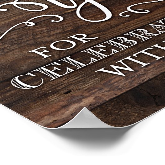 Poster Panneau Rustique Chic MERCI (Coin)