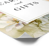 Poster Panneau Rustique Fleur sauvage Retro Cartes et Cad (Coin)