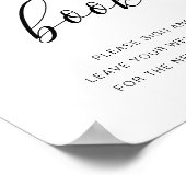 Poster Panneau Rustique Mariage Guestbook Script manuscri (Coin)