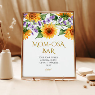 Poster Panneau Rustique Tournesol Douche Momosa Bar