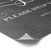 Poster Panneau Salle de bain Mariage Gents (Coin)