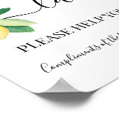 Poster Panneau salle de réception de mariage pour dames a (Coin)