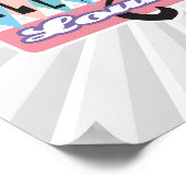 Poster panneau salon des chats de la rue rétro (Coin)