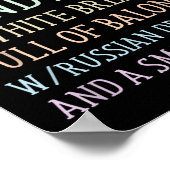 Poster Panneau sandwich anti-Trump drôle (Coin)