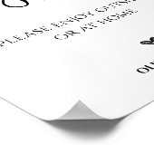 Poster Panneau Script de barre de Mariage de la barre de  (Coin)