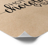 Poster Panneau simple en faux Kraft pour barre de chocola (Coin)