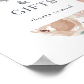 Poster Panneau simple rustique de cartes et cadeaux flora (Coin)