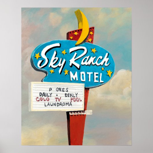 Poster Panneau Sky Ranch Motel (Devant)