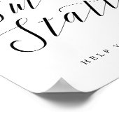 Poster Panneau Station de S'mores Chic pour Enterrement d (Coin)