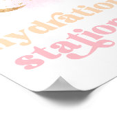 Poster Panneau Station d'hydratation spatiale pour fille (Coin)