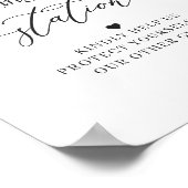 Poster Panneau Station Masque Sanitifiant Mauve Violet Fl (Coin)