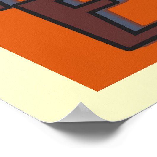 Poster Panneau style Café Matisse (Coin)