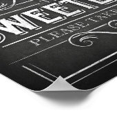 Poster Panneau Style Chalk Print SWEETEASS Treat Sign Pri (Coin)