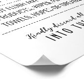 Poster Panneau Système Septique, Ne Pas Retirer Les Artic (Coin)