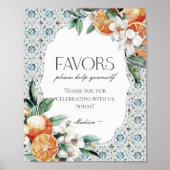 Poster Panneau Toscane Carrelage Plage Italienne Faveur C (Devant)