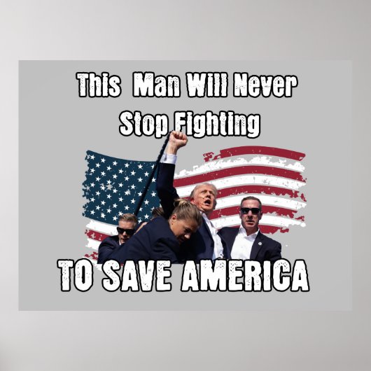 Poster Panneau Trump Fight Yard (Devant)