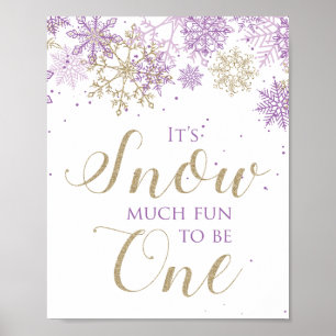 Poster Panneau Un Hiver Onederland Tellement Amusant