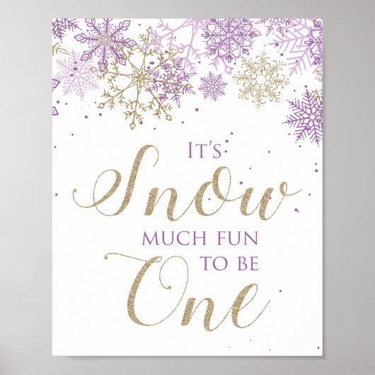 Poster Panneau Un Hiver Onederland Tellement Amusant (Devant)