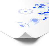 Poster Panneau vert dans les vagues (Coin)