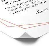 Poster Panneau vert Géométrique Blanc Floral Mimosa Bar (Coin)