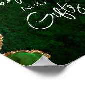 Poster Panneau vert Mariage Cadeaux Cadeaux (Coin)