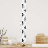 Poster Panneau vertical, charbon de bois, pignon de dune (Cuisine)