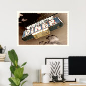Poster Panneau vintage (Bureau à domicile)