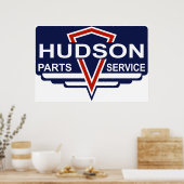 Poster Panneau vintage Hudson (Cuisine)