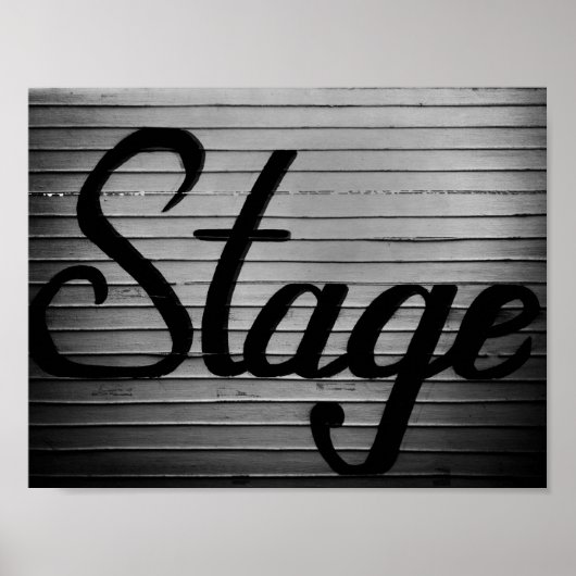 Poster Panneau Vintage "Stage" (Devant)