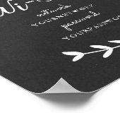 Poster Panneau Wi-Fi thématique Chalkboard (Coin)